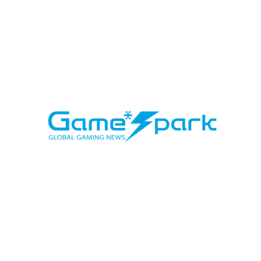 Gamespark written in blue on a white 
                        background, with the letter s in the shape of a lightning bolt.